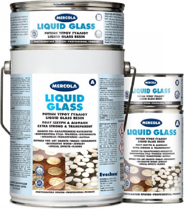 Mercola Liquid Glass Ρητίνη Δύο Συστατικών 320gr