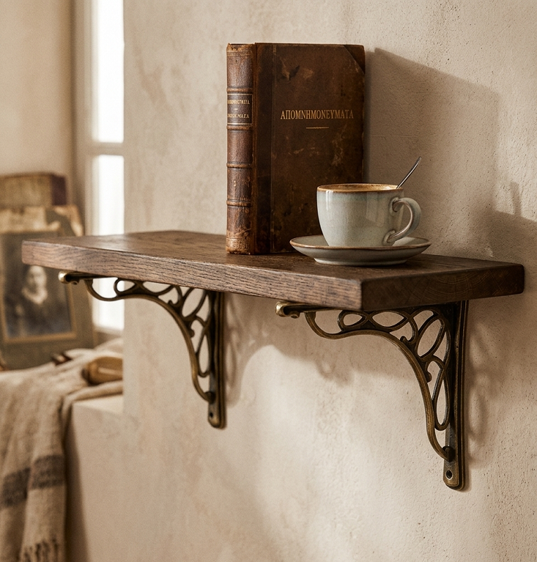 ΓΩΝΙΑ ΡΑΦΙΟΥ VINTAGE ΙΤΑΛΙΑΣ ΑΝΤΙΚΕ 19 Χ24 CM