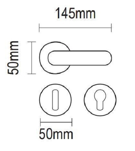  ΠΟΜΟΛΟ ΡΟΖΕΤΑ ΖΕΥΓΟΣ ΕΣΩΤΕΡΙΚΗΣ ΠΟΡΤΑΣ 06.01.1140 VIOMETALE ΜΕ ΕΠΙΣΤΟΜΙΑ ΟΡΟ ΜΑΤ